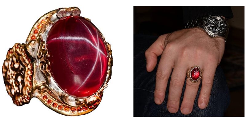 یاقوت سرخ با پدیده آستاریسم