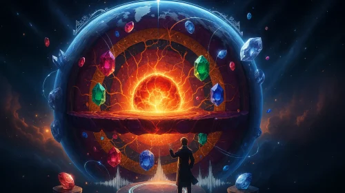 زمین: کارخان تولید سنگ قیمتی