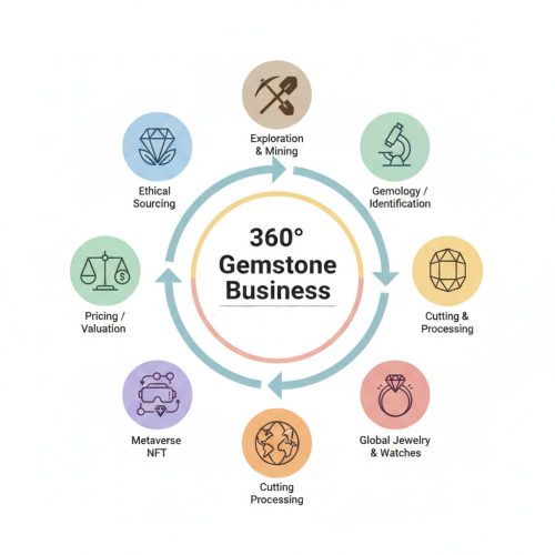 آموزش جامع و نوآورانه کسب‌وکار سنگ‌های قیمتی با دید 360 درجه